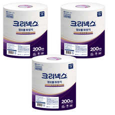 Kleenex 舒潔 2層大捲衛生紙優質250m, 200m, 3捲, 3個