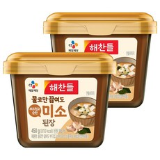 해찬들 물로만 미소된장, 2개, 450g