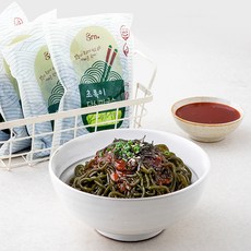 GRN 초록이 다시마국수 180g x 7팩 + 비빔소스 50g x 7팩 세트, 1세트