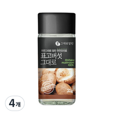 말린 표고버섯 그대로 채소가루, 22g, 4개