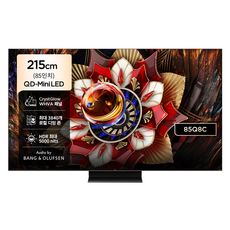 TCL 4K QD Mini LED 스마트 TV, 214.8cm(85인치), 85Q8C, 무타공 벽걸이형(추가비용발생), 방문설치