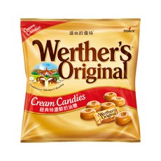 Werther's Original 道地的偉特 奶油糖, 德國製造, 原裝進口, 香醇好嚼不黏牙, 奶蛋素可食用, 330g, 1袋