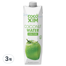 코코씸 퓨어 코코넛워터, 1L, 3개