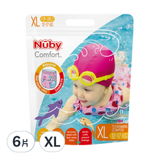 Nuby 游泳褲型尿布 女童, XL, 6片