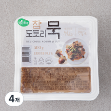 맑은물에 참 도토리묵, 500g, 4개