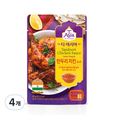 티아시아 탄두리 치킨 소스, 90g, 4개