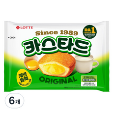 롯데 카스타드 오리지널, 230g, 6개