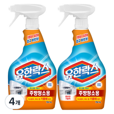 유한락스 주방청소용, 750ml, 4개