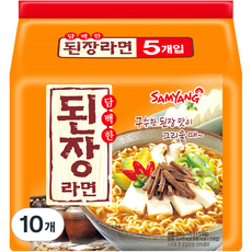 삼양 담백한 된장라면 120g, 10개