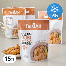아임닭 한입가득 스팀 닭가슴살 오리지널 (냉동), 15개, 100g