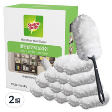 3M Scotch-Brite 百利 多合一除塵刷 + 替換刷頭14件組, 2組, 白色