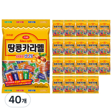 크라운 땅콩 카라멜 20p, 120g, 40개
