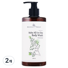 보타니컬테라피 유아용 베이비 올인원 바디워시 무향, 500ml, 2개