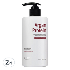 제이에이치피 녹초엽 아르간 단백질 트리트먼트 헤어팩, 500ml, 2개