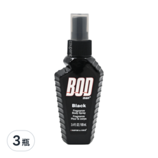 BOD man 男性淡香水 勢不可擋, 馬鞭草與佛手柑, 100ml, 3瓶