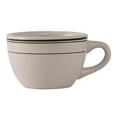 Tuxton 進口磁咖啡杯 TGB-037 7oz, 綠邊, 1個