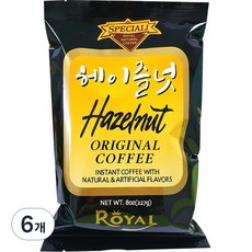 로얄 헤이즐넛향 인스턴트 커피, 227g, 1개입, 6개