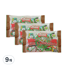 위니비니 크리스마스 산타스 헬퍼 초콜릿 패키지, 128g, 9개
