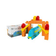 UNiPLAY 抗菌軟積木 交通系列 火車升級組, 安全無毒, 台灣製造, 1組