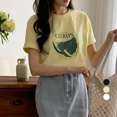 아피나르 여성용 Citron 반팔 티셔츠 피나르 여성용 Citron 반팔 티셔츠