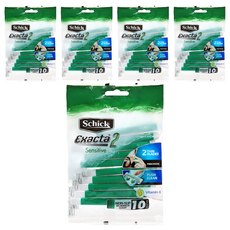 Schick 舒適牌 Exacta 2 敏感拋棄式刮鬍刀, 10入, 5個
