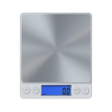 Home Planet 迷你數位精密廚房秤, 銀, DS03SMST, 1kg