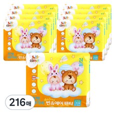 코멧 베이비 씬&에어 팬티 남여공용, 특대형(XL), 216매