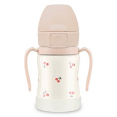 그로미미 원터치 스테인리스 체리쉬 빨대컵 200ml, 1개, 스윗피치