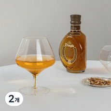 메종오브제 시에르 그라데이션 크리스탈 브랜디잔 옐로우, 540ml, 2개