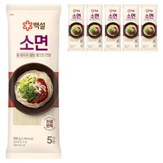 백설 소면, 500g, 6개