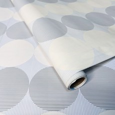 WE CHAMP 自黏式華麗富貴風格牆紙 WTB-549, 2m x 45cm, 品味銀黑