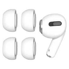 GOOSPERY AirPods Pro/Pro 2矽膠耳塞 4入, 白色, GASET-S