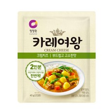 청정원 카레여왕 크림치즈 부드럽고 고소한맛, 40g, 1개