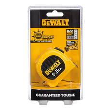 DEWALT 得偉 專業捲尺，3.5m，輕巧設計，尼龍包覆耐刮尺帶, 1個