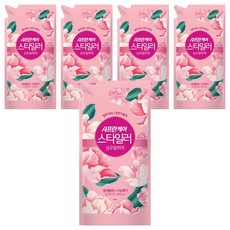 Saffron Care Style除臭衣物柔軟精 淡淡香 補充包, 400ml, 5個