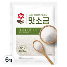 CJ 백설 맛소금, 500g, 6개