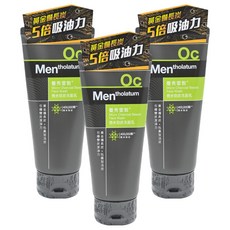 MENTHOLATUM 曼秀雷敦微米勁炭男性洗面乳，雙倍活性碳，緊緻毛孔，減少油光, 100g, 3條