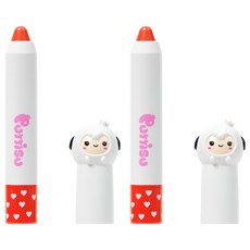 뿌띠슈 버터 립크레용 05 코코체리 2.5g, 2개