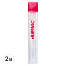 Sewline 蝴蝶牌 Soline 布料書寫專用自動鉛筆筆芯 白色, 0.9mm, 2個