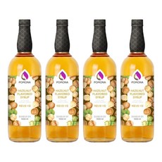 포모나 헤즐넛향 시럽, 1L, 4개 1000ml, 4개