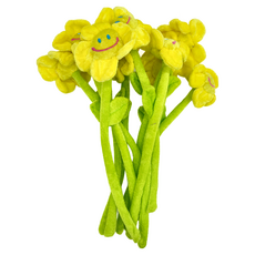 絨毛太陽花娃娃, 黃色小號 (35cm), 黃色, 1組