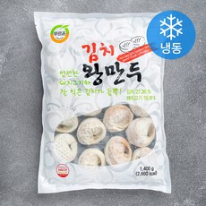 푸르온 김치 왕만두 (냉동), 1400g, 1개