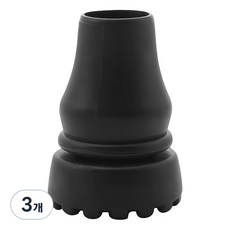 Felis J 橡膠包裝補充棒手杖帽 19 mm, 黑色, 3個