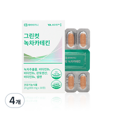 뚱컷
 에버비키니 그린컷 녹차 카테킨 다이어트 보조제 24g 30정 4개