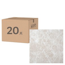 Tamsaa 大理石紋地板貼, 白色, 30cm x 30cm, 20片