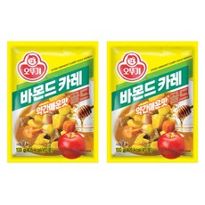오뚜기 바몬드 카레 골드 약간매운맛, 100g, 2개