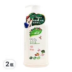 一滴淨 奶瓶蔬果洗潔精，99.5% 綠本元素，不擔心殘留，不傷手, 300g, 2瓶