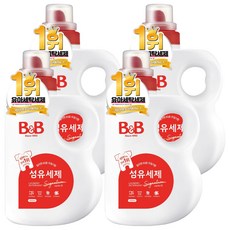 비앤비 섬유 유아 세제, 1.5L, 4개