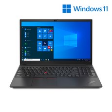 레노버 2021 ThinkPad E15, 블랙, 코어i7 11세대, 256GB, 8GB, WIN10 Home, 20TDS01300