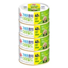 오뚜기 가벼운 참치 더마일드, 100g, 4개